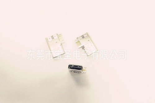 USB-TYPE C母座側插式